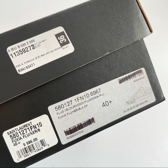 SAINT LAURENT Court Classic Sl06 Pink Star Sneaker - Picture 5 of 12